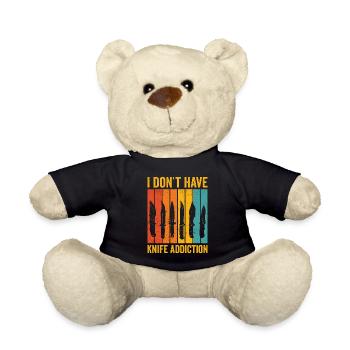 Drôle de collectionneur de couteaux rétro - Nounours - noir - Devant