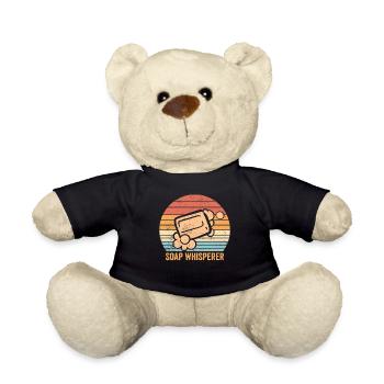 Lustige Seifenherstellung Seifenmacher - Teddy - Schwarz - Vorne