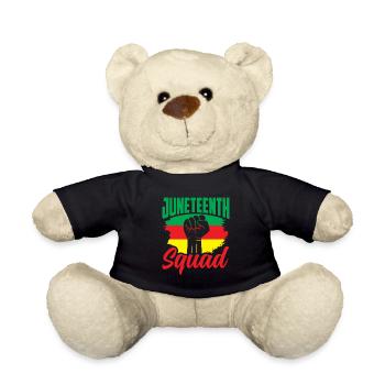 Juneteenth Team Black 1865 African American - Teddy - Schwarz - Vorne