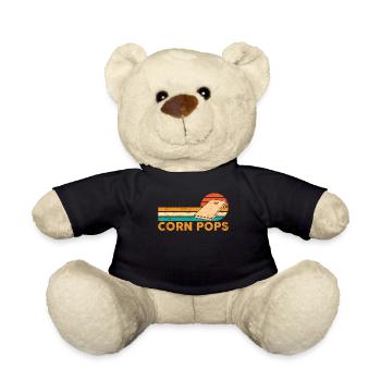 Funny Cornhole Corn Hole Retro - Teddy Bear - black - Front