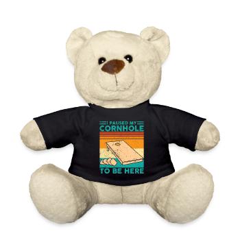 Funny Cornhole Corn Hole - Teddy Bear - black - Front