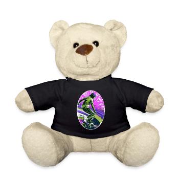 Skater Skateboard - Teddy - Schwarz - Vorne