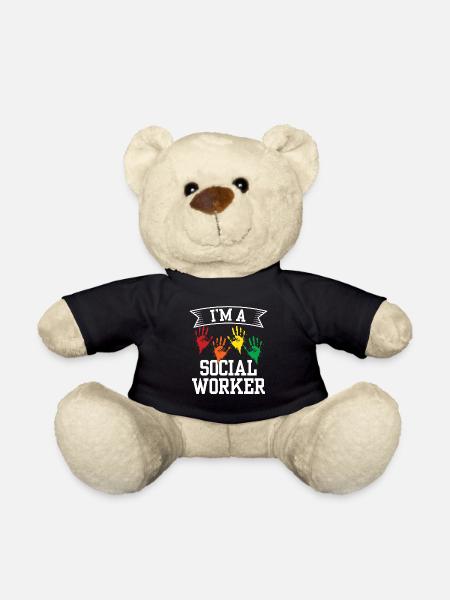 Ich Bin Sozialarbeiterin Sozialarbeiter Ausbildung - Teddy - Schwarz