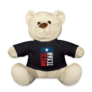 Texaner Sprüche Texas Texanisch Stolz - Teddy - Schwarz - Vorne