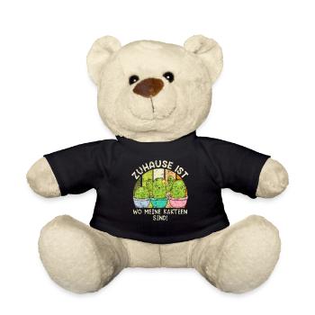 Zuhause ist wo meine Kakteen sind! Kaktusliebhaber - Teddy - Schwarz - Vorne