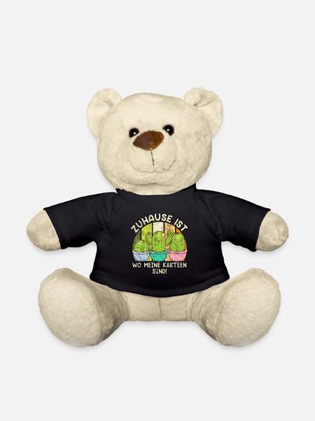 Zuhause ist wo meine Kakteen sind! Kaktusliebhaber - Teddy - Schwarz