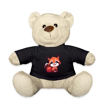 Red Panda - Teddy Bear - black - Front