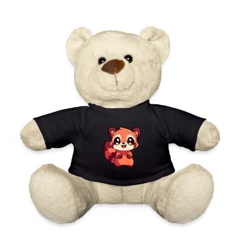 Red Panda - Teddy Bear - black - Front