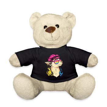 Pansexual Pride Pan Flag Mullet Chihuahua Dog - Nounours - noir - Devant