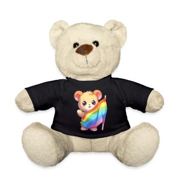 Liebe ist eine Bärennotwendigkeit - Teddy - Schwarz - Vorne