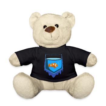 Pocket Fish - Teddy Bear - black - Front