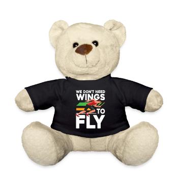 We Don't Need Wings To Fly für einen Jogger und - Teddy - Schwarz - Vorne
