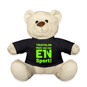 TRIATHLON mehr als nur ein Sport grün - Teddy - Schwarz - Vorne