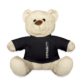 49th Birthday Man Original June Year 1974 - Teddy Bear - black - Front