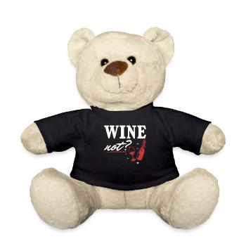 VIN NON | VIN Pourquoi pas? Oenophile - Nounours - noir - Devant