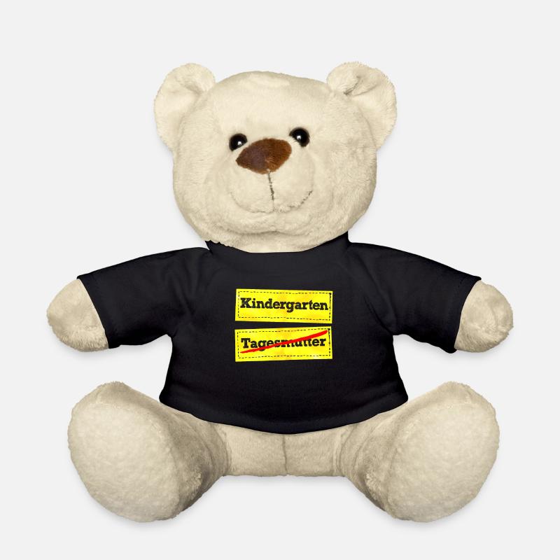 Hallo Kindergarten Tschüss Tagesmutter Vorschule - Teddy - Schwarz