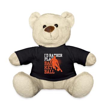 Je préfère jouer les joueurs de l’équipe de basket-ball - Nounours - noir - Devant