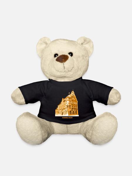 Mindelheim Rathaus Allgäu Schwaben Bayern - Teddy - Schwarz