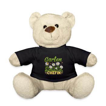 Garten Chefin Gänseblümchen Gärtnerin Blumenliebe - Teddy - Schwarz - Vorne
