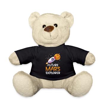 Future Mars Explorer Planet Astronaut - Teddy Bear - black - Front