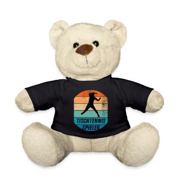 Tischtennisspieler - Teddy - Schwarz - Vorne