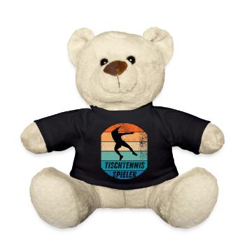 Tischtennisspieler - Teddy - Schwarz - Vorne