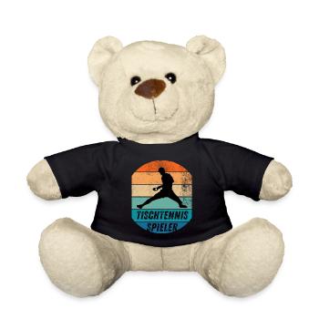 Tischtennisspieler - Teddy - Schwarz - Vorne
