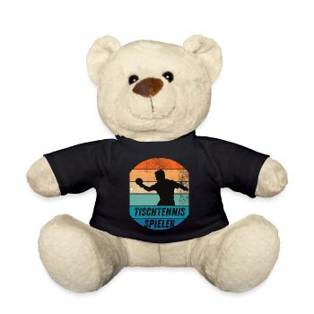 Tischtennisspieler - Teddy - Schwarz - Vorne