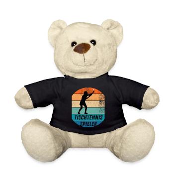 Tischtennisspieler - Teddy - Schwarz - Vorne