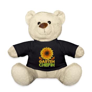 Garten Chefin Sonnenblumen Gartenfreundin Blumen - Teddy - Schwarz - Vorne