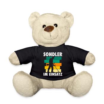 Sondler im Einsatz Metallfinder Metalldetektor - Teddy - Schwarz - Vorne