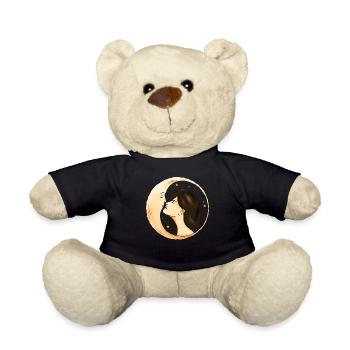 Whimsigoth Aesthetic Celestial Halbmond Mädchen - Teddy - Schwarz - Vorne