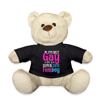 Crossdressing - Teddy Bear - black - Front