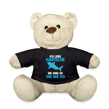Fische Haifisch - Teddy - Schwarz - Vorne