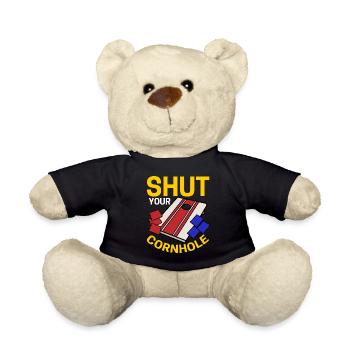 Lustiges Corn Hole - Teddy - Schwarz - Vorne