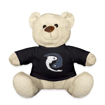 Yin Yang Koi Fish Fischbesitzer - Teddy - Schwarz - Vorne