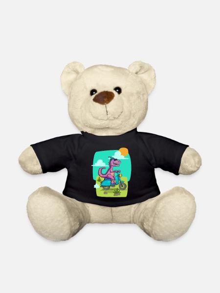 Dino Scooter Cool - Teddy Bear - black