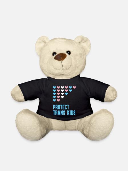 LGBT Pride Month - Protect Trans Kids - Teddy Bear - black
