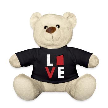 Cornhole corn hole - Teddy Bear - black - Front