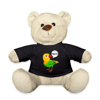 Liebesvögel Nein! sturre Vögel Lovebirds Papageien - Teddy - Schwarz - Vorne