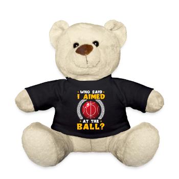 Lustiger Boccia-Spieler - Teddy - Schwarz - Vorne