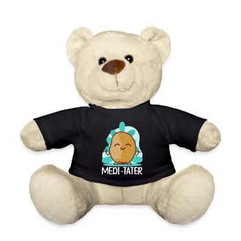 Buddhismus Buddhist Buddha Kartoffel - Teddy - Schwarz - Vorne