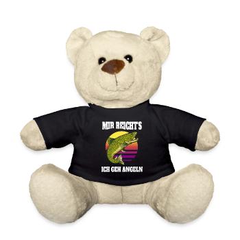 Lustige Angler Sprüche Mir reichts ich gehe Angeln - Teddy - Schwarz - Vorne