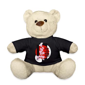 Kirschblüten - Teddy - Schwarz - Vorne