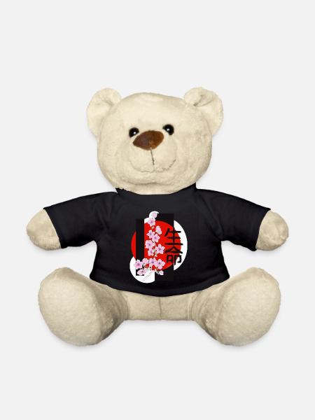 Kirschblüten - Teddy - Schwarz