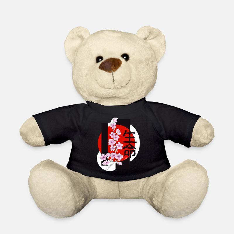 Kirschblüten - Teddy - Schwarz