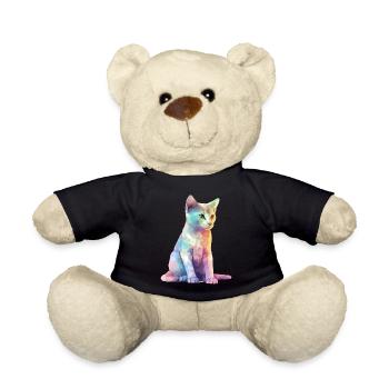 Miki, die bunte Katze - Teddy - Schwarz - Vorne