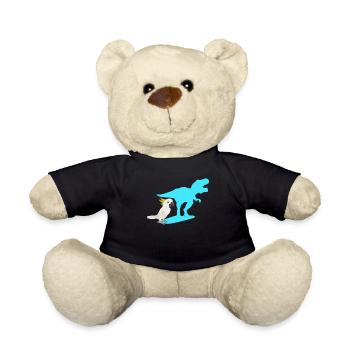 Kakadu Dinosaurier Kakadus Papagei Halter - Teddy - Schwarz - Vorne