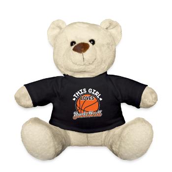 Cette fille aime le basketteur - Nounours - noir - Devant