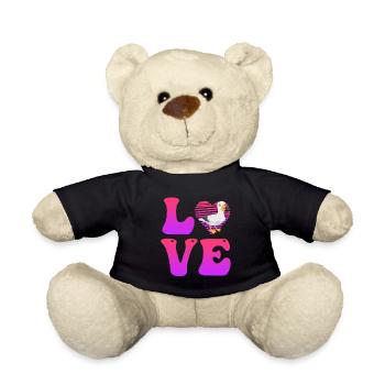 LOVE Seagulls und Möwen Vogelliebhaber Seevogel - Teddy - Schwarz - Vorne